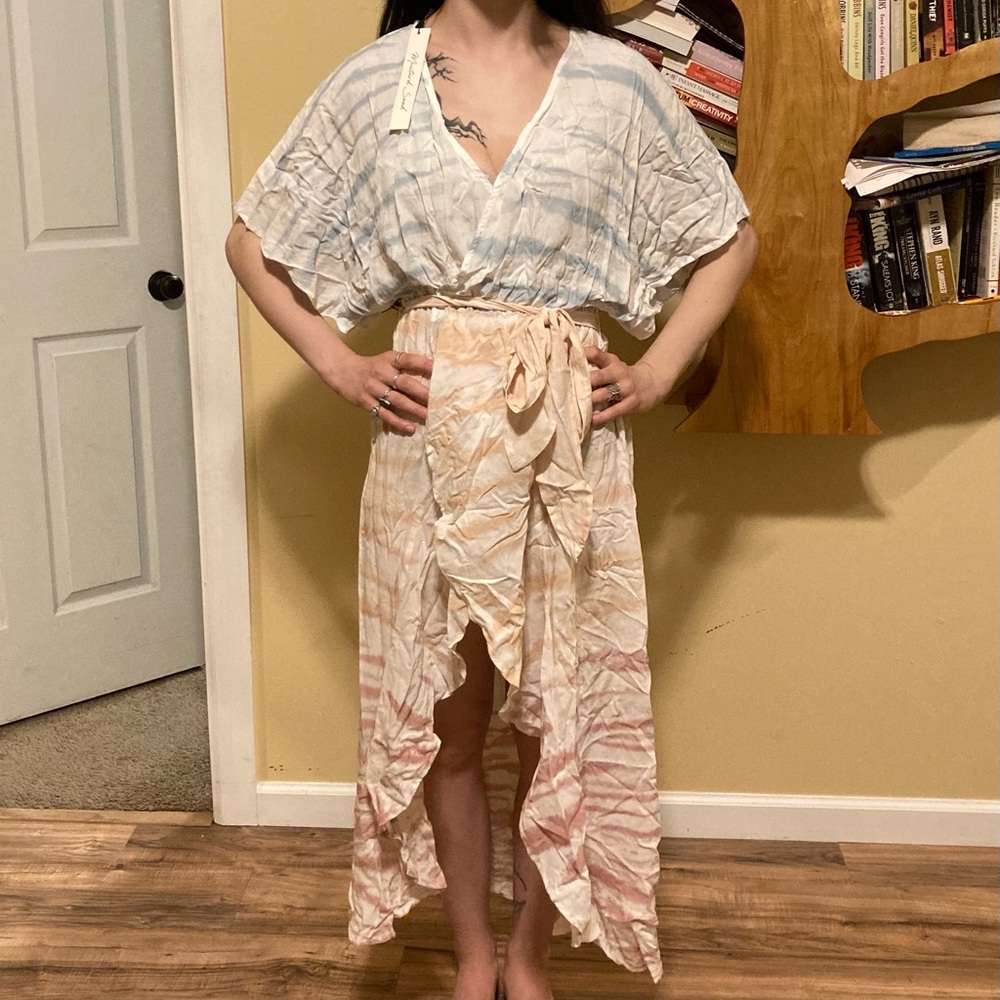 “Hip and Haute tie dye kimono maxi dress” - Picture 9 of 10